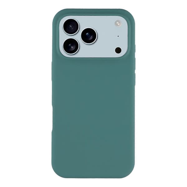 Compatible with iPhone 17 Pro Case Solid Silicone Shockproof Phone Case Dark g Dark green Blackish Green