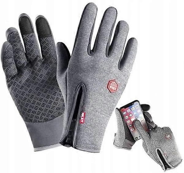Dame Vinter Touch Hansker Xl Grå-lingling} gray XL