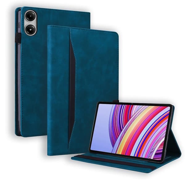 Læder Tablet Case Kompatibel med Xiaomi Redmi Pad Pro 12.1 Blue