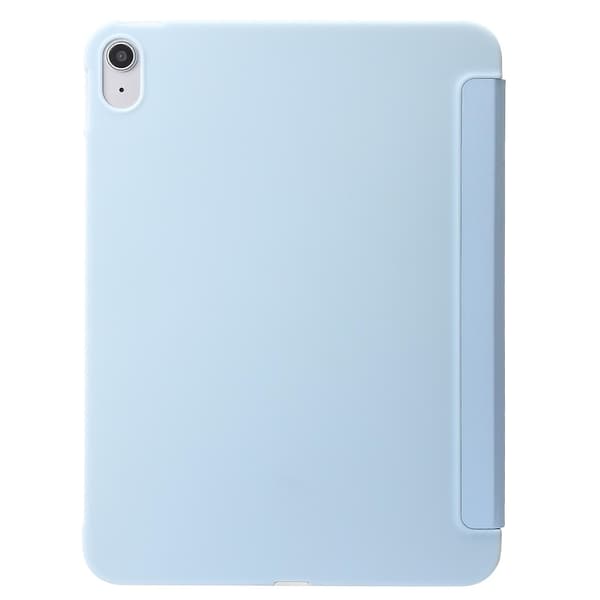Tre-foldet Holder Tablet Case Kompatibel med iPad 10. generation 10.9 2022 Light blue