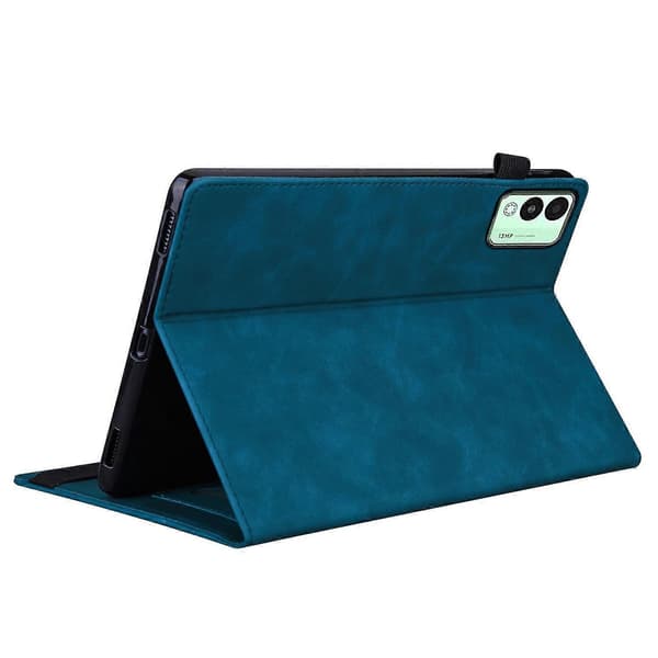 Tablet-etui i splejset læder Blue Tecno Megapad 11