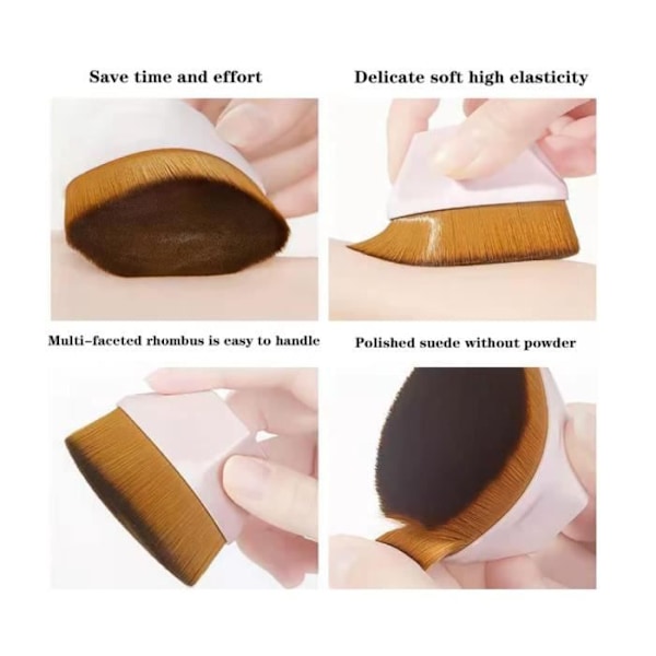 Magisk Foundationborste Felfri Concealer Primer Smink Flytande Borste Med Högdensitetsborst Kosmetisk Borste Verktyg