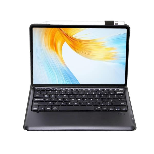 Keyboard Lær Tablet Case Kompatibel med vivo Pad 3 Pro / 5 Pro Black