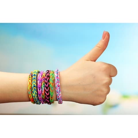 Loom Bands -setti - 1500 kpl ja paljon tarvikkeita. multifärg multicolor