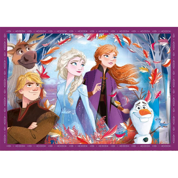 Frozen 4-in-1 palapeli Multifärg 12