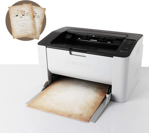 100 ark skrivarpapper med mönster, gammalt papper