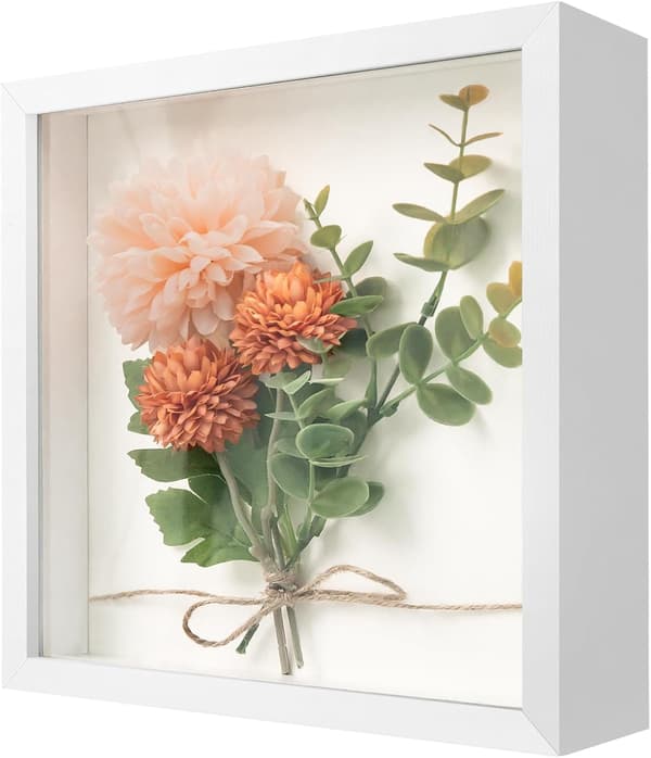 22x22 cm 3D Skyggeboksramme, 3 cm Dybde til Visning af Minder