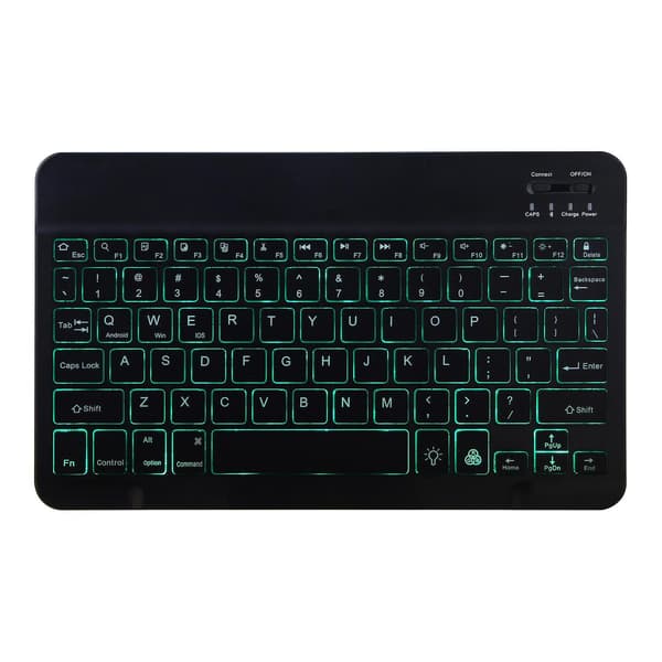 Bluetooth-tastaturdeksel kompatibelt med Lenovo Tab E10 Black