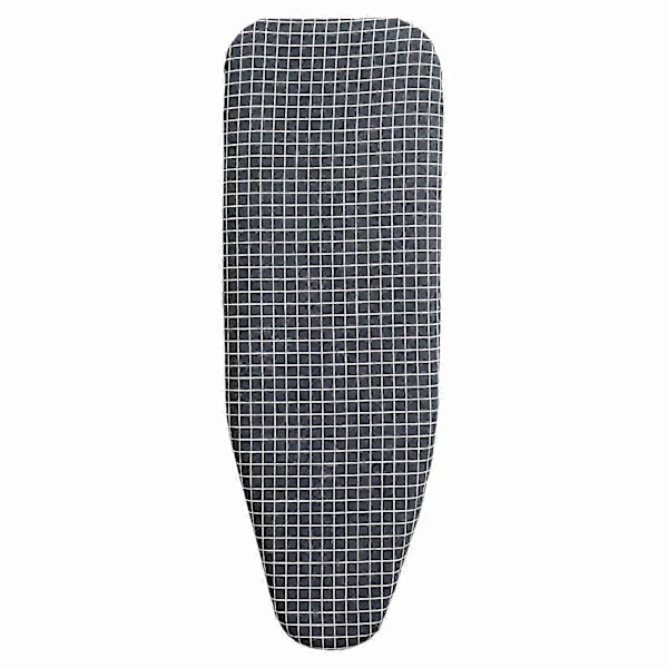 Högkvalitativ ny stil 110*34cm Strykbrädesöverdrag med dragsko Bekvämt Universellt Bomullsöverdrag Fläckbeständigt Tjockt Skyddande Brännsäkert Dark Blue Plaid