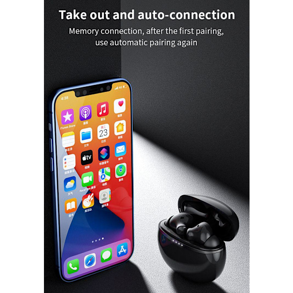 Påsketilbud! Trådløse Bluetooth-hodetelefoner A50 Pro ANC IPX7 5.1 av høy kvalitet