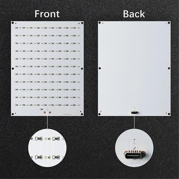 5 st för Litofan Led Panel PLA Basic CMYK Litofan Paket 3D-Print Litofan Foto DIY-lingling} White
