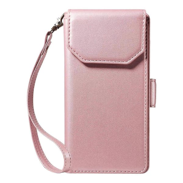 Multi Card Wallet Leather Phone Case Kompatibel med iPhone 17 Pro-lingling} Red gold iPhone 17