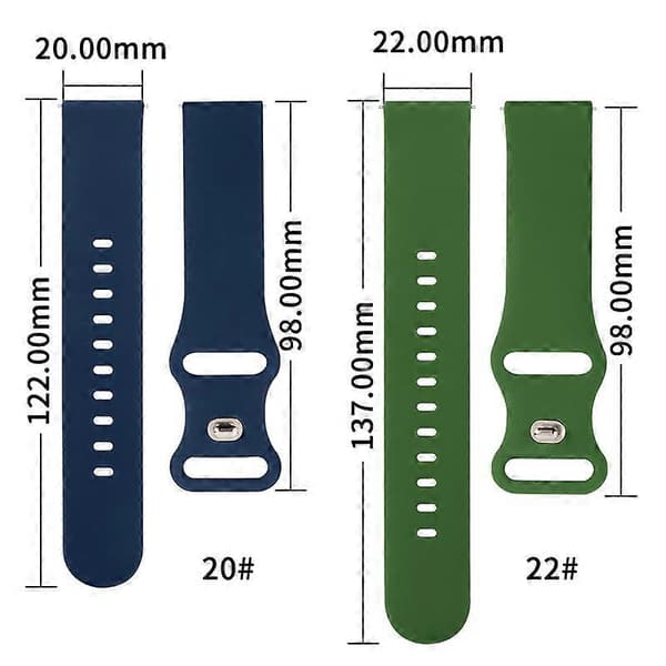 Silikonerem til Garmin Vivoactive 3-lingling} Black