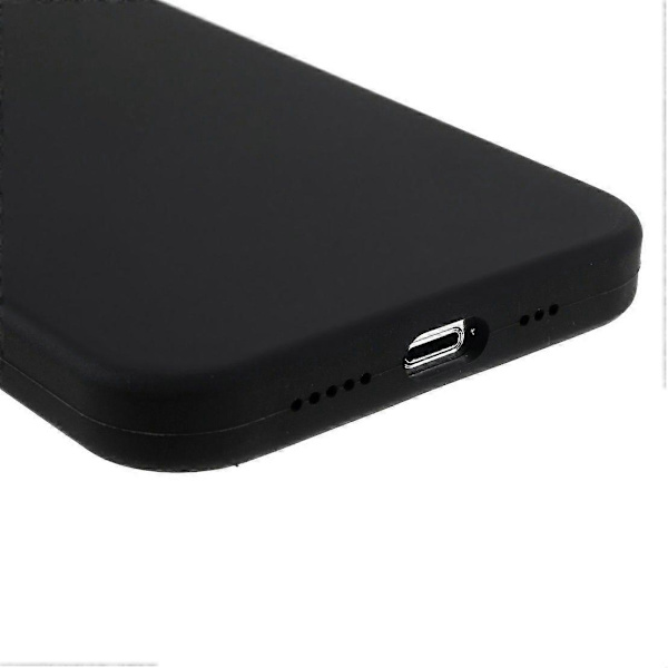 Kompatibel med iPhone 14 Pro Deksel Solid Silikon Støtsikker Telefon Bakdeksel-lingling} Black