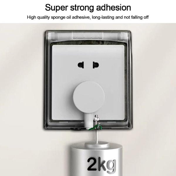 Säsongskampanj! Högkvalitativt Switch Cover Socket Vattentätt Box KAFFE coffee