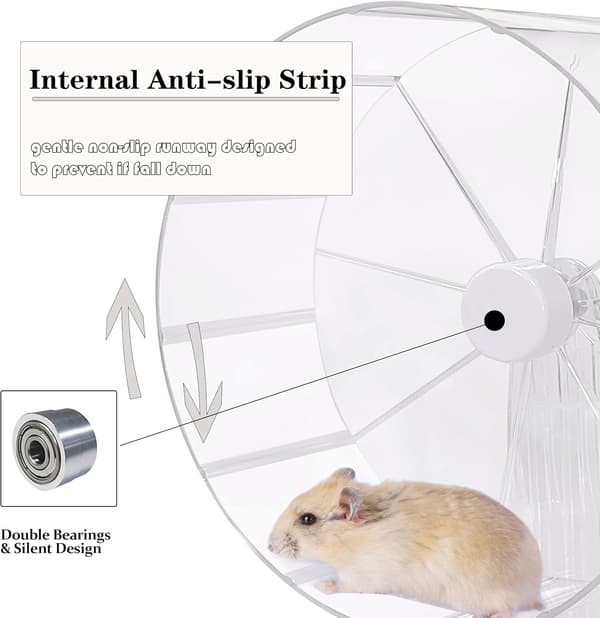 Super Tyst Hamsterhjul, 8,5 tum/21,5 cm