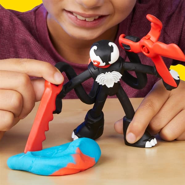 Play-Doh Marvel Spiderman Launch & Slice Lekesett multifarget Multifärg multicolor