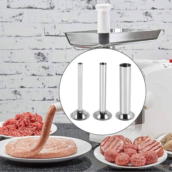 Nye 3 pølsehorn i rustfrit stål - Pølsetragte