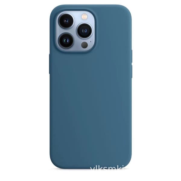 Apple silikonecover, understøtter MagSafe (kompatibel med iPhone 14 Pro Max) iPhone 14 Pro Max Bird Feather Blue