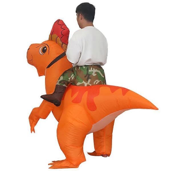 Oppustelig Single Crown Dragon kostume, Voksen-lingling}