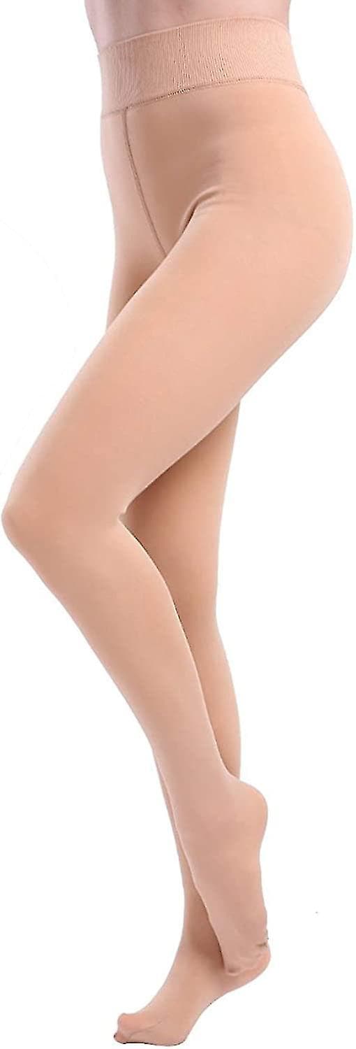 Vintervarma Damstrumpor med Fleecefodrade Leggings Elastiska Byxor