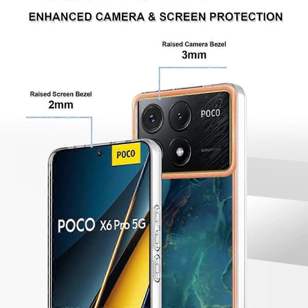 Telefonfodral Kompatibelt med Xiaomi Poco X6 Pro 5G-lingling} Multicolor Style B