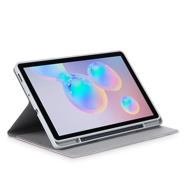 Kompatibelt med Samsung Galaxy Tab S6 Lite Läderfodral Pink
