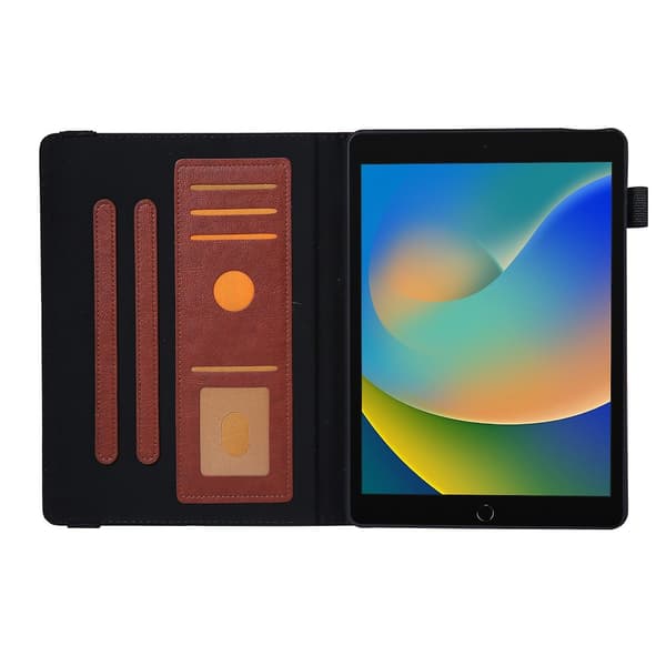 Læder Tablet Case Kompatibel med iPad 10.2 2021 / 2020 / 10.5 Brown
