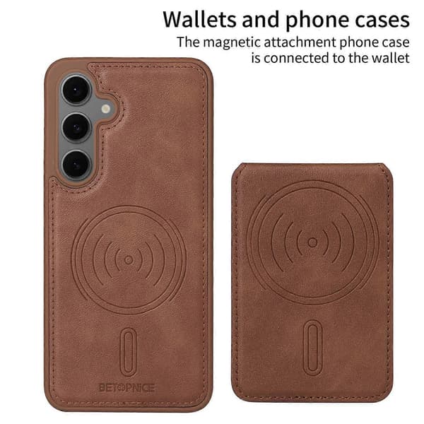 Kompatibel med Galaxy S24 FE Telefonfodral-lingling} Multicolor Brown