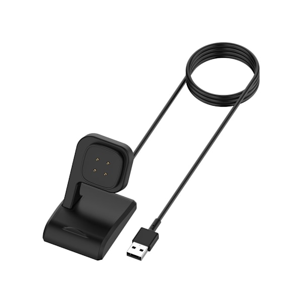 Højkvalitets ny stil 1m Oplader Til Fitbit Versa 4 / 3 / Sense / Sense 2 Sort 54