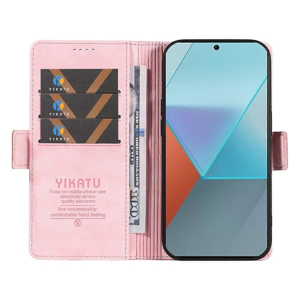 Kompatibel med Xiaomi Poco X6 5G/Redmi Note 13 Pro 5G Plånboksfodral i Läder - lingling} Multicolor Style A