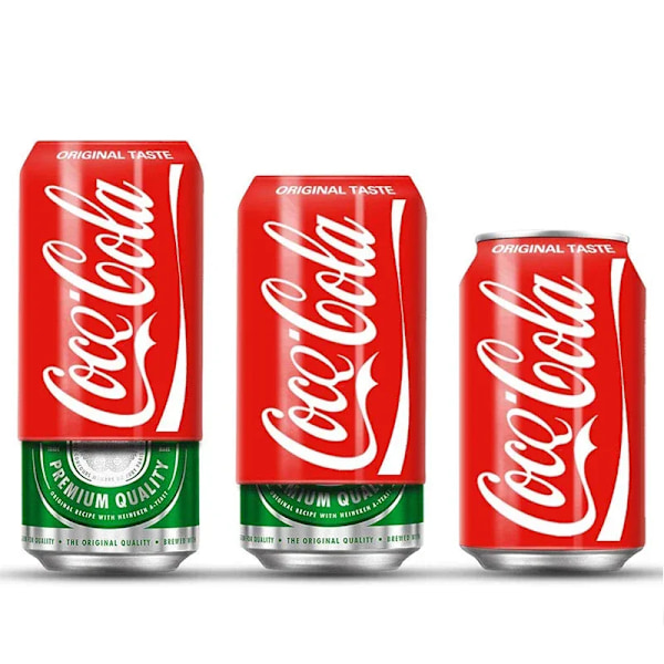 Högkvalitativ ny stil 2st Silikon Coca-Cola Skydd Coca-Cola Burk Dryck Skyddande Hölje Coca-Cola Muggskydd 335ml red