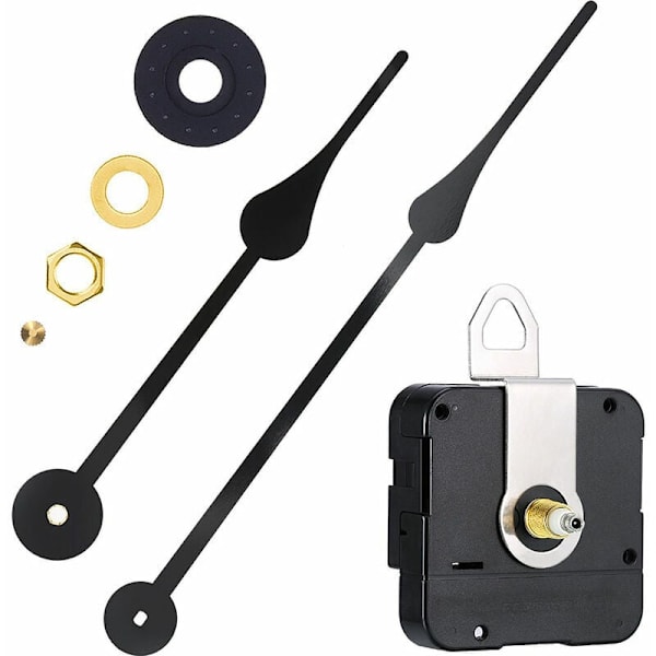 High Torque Clock Movement with Replaceable Hands Compatible with Clock Faces up to 56 cm Diameter