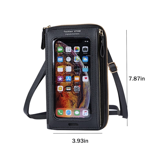Jul Barriär TouchScreen Telefonväska Liten Crossbody Axelväska Handväska Dam Crossbody Myntväska Telefonväska