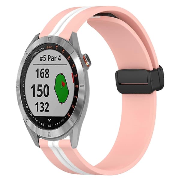 Silikone Urrem Til Garmin Approach S40-lingling} Pink White