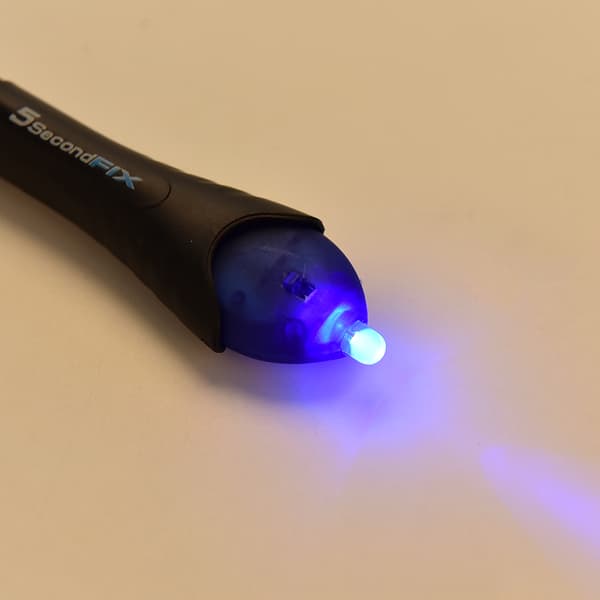 1 stk. 5 Second Fix Lim UV-lys reparationsværktøj til mobil plast sort black one size