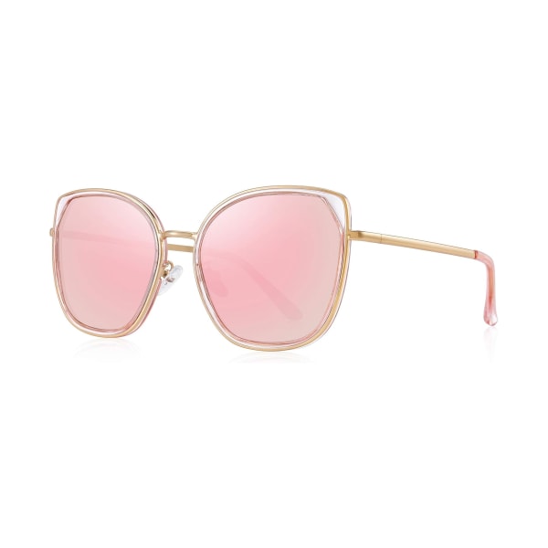 Cat Eye polariserade solglasögon för kvinnor Dammärke Trendiga solglasögon UV400