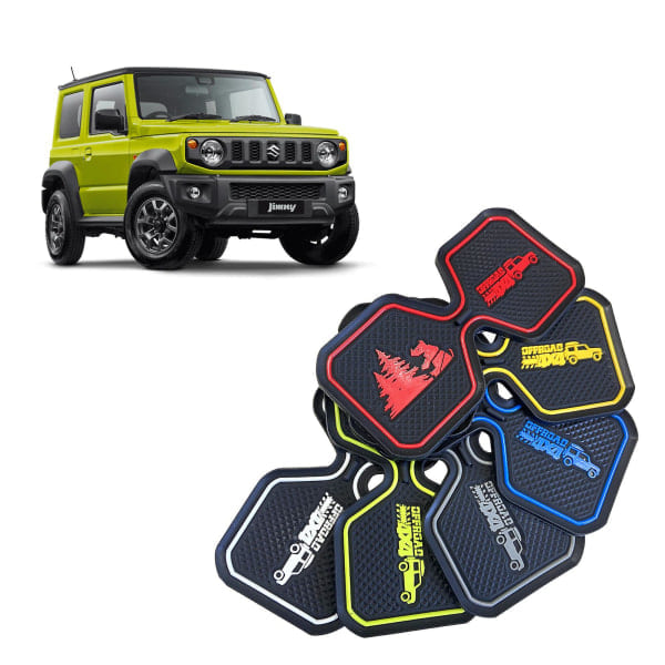 Glow-in-the-dark bilmatta lämplig för nya Suzuki Jimny Jb64/jb74 halkfri matta | | gul