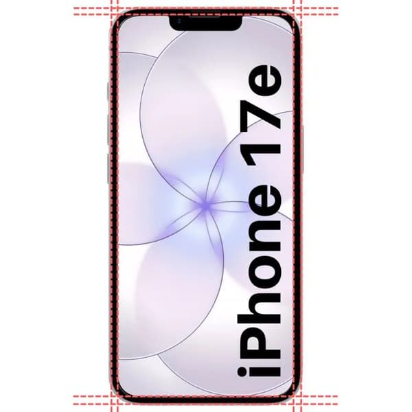 Shockproof Case and Two Tempered Glass Screen Protectors Compatible with iPhone 17e Transparent