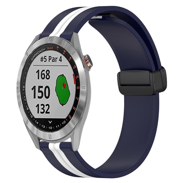 Silikone Urrem Til Garmin Approach S40-lingling} Midnight Blue White
