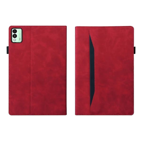 Tablet-etui i splejset læder Red Tecno Megapad 11