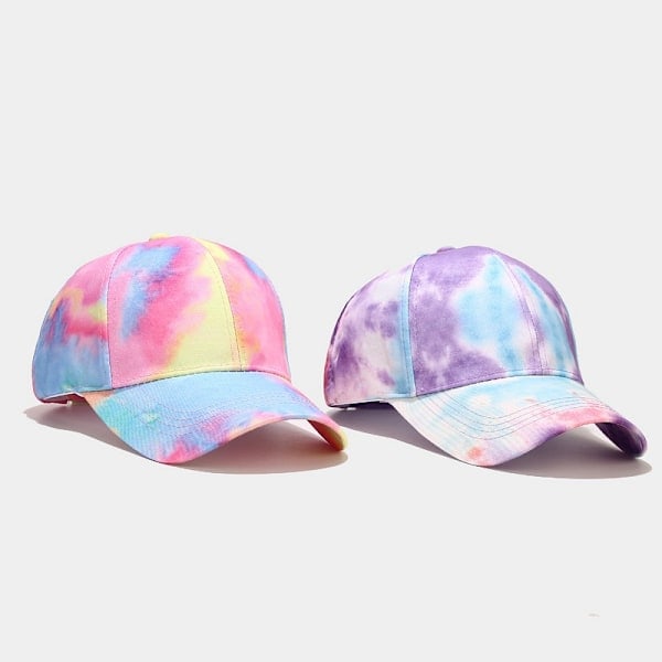 Färgad Tie-dye Basebollkeps Vår- och Sommar Solhatt4#