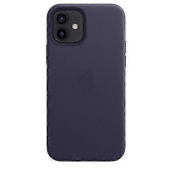 Läderfodral för iPhone 12/12 Pro med MagSafe Deep Violet
