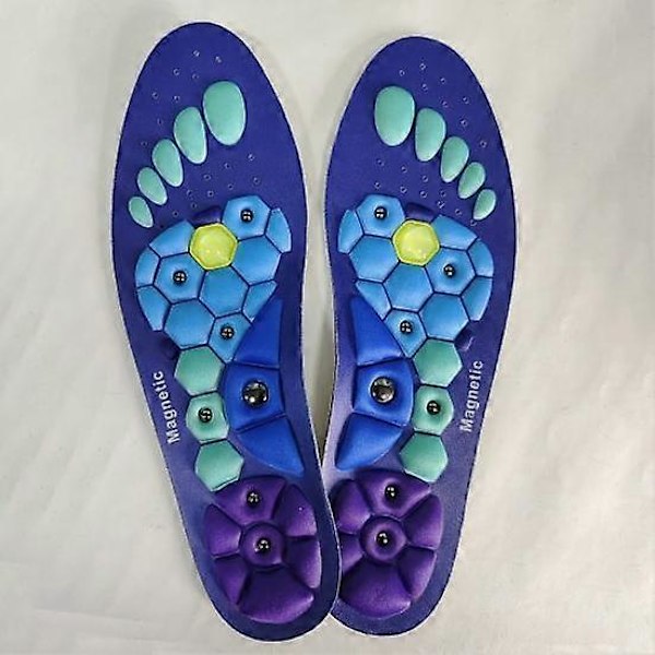 Laadukas uuden tyylin magneettinen akupainantapohjallinen, unisex, holvituki, edistää verenkiertoa, lievittää väsymystä, ortopedinen M