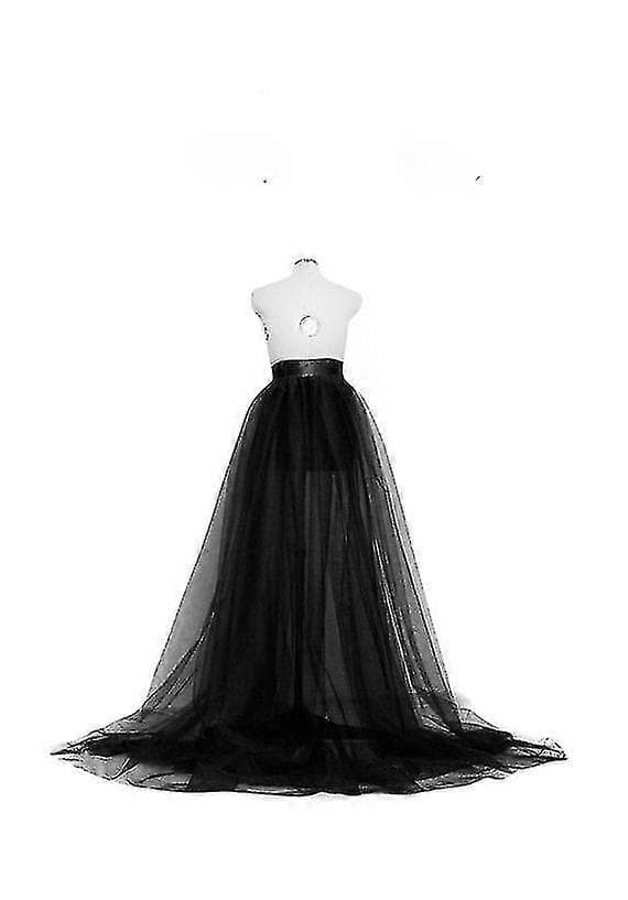 Naisten pitsiverkko tyllihame -lingling} BLACK