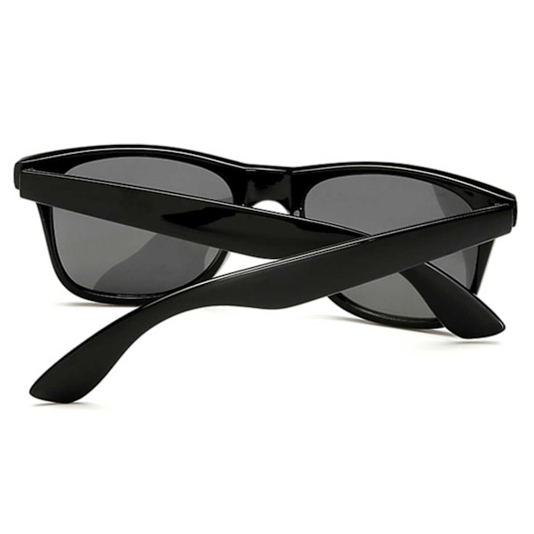 Højkvalitets nye Retro Wayfarer Solbriller Sort Sort Glas sort black