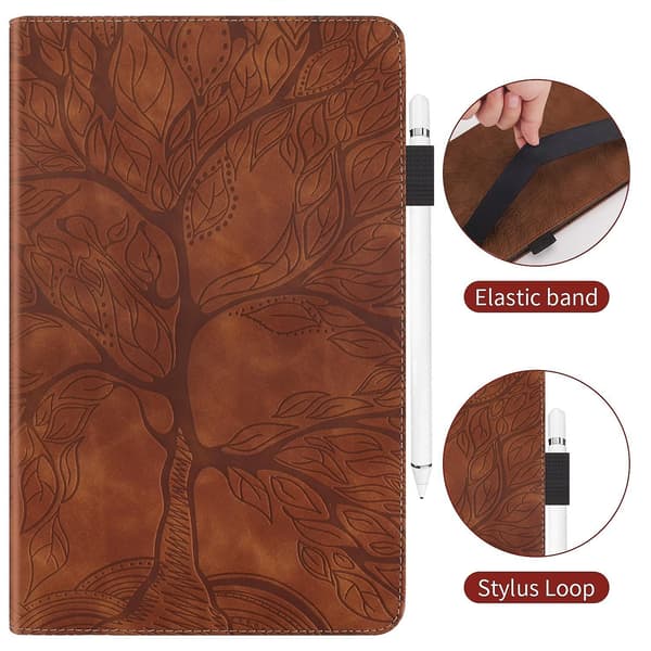 Kompatibel med Lenovo Tab M10 Plus Læder Etui Brown