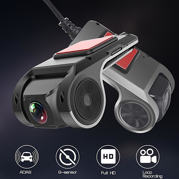 ADAS USB Bilkamera Dashcam Auto Android Körinspelare Med Rörelsedetektering Loop-inspelning Mörkerseende Funktion (FMY) Hög Kvalitet (Påsk)