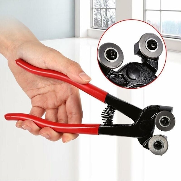 Kausikampanja! Korkealaatuiset 8 tuuman mosaiikki pyöreäsuiset kaksoispyöräiset tanko DIY LEIKKUUTYÖKALUT