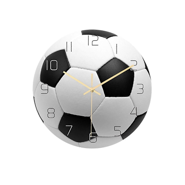 Specialkampanj! Högkvalitativ ny fotbollsväggklocka sovrum vardagsrum väckarklocka gåvor present till barn